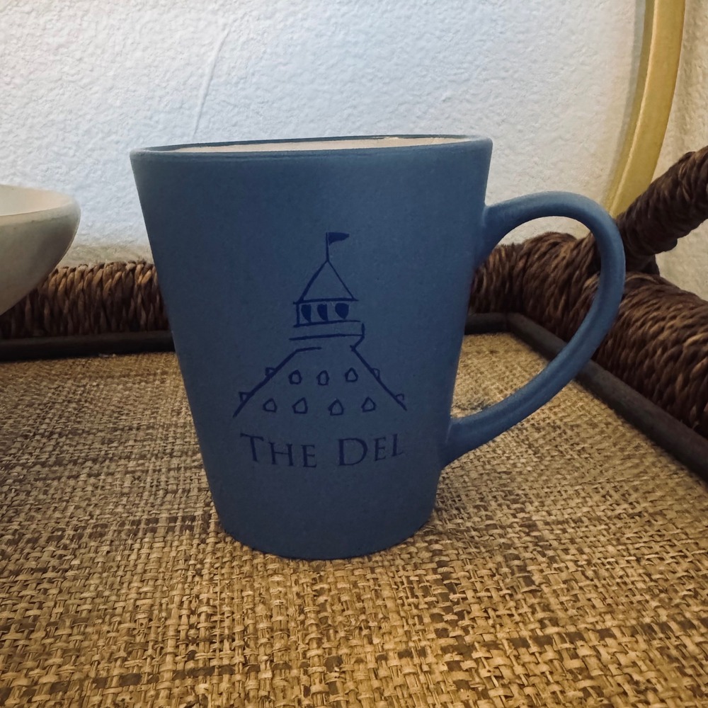 THE DEL Hotel del Coronado blue coffee tea mug LOT of 4